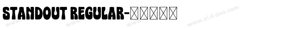 Standout Regular字体转换